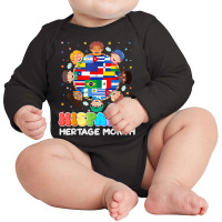 Hispanic Heritage Month Latin American Flag Kids Boys Girls T Shirt Long Sleeve Baby Bodysuit | Artistshot