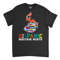 Dancing Latino Latinx Countries Flag Hispanic Heritage Month T Shirt Classic T-shirt | Artistshot