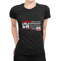 La Usa California 86 Ladies Fitted T-shirt | Artistshot