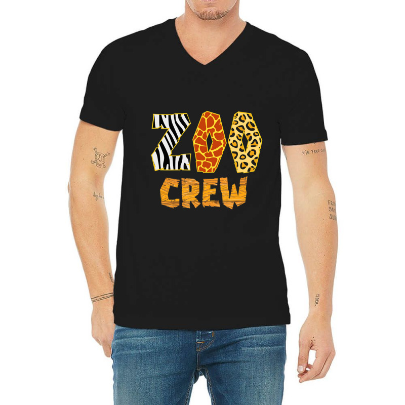 Zoo Crew Animal Print S Or Adults Zoo Group V-Neck Tee by Kanmopsuk45 | Artistshot