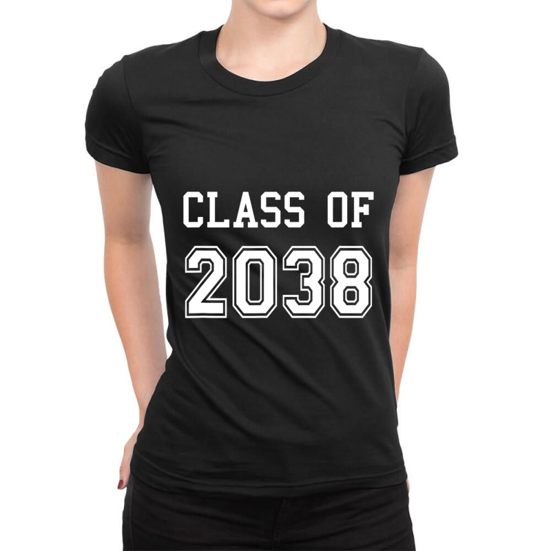 Class Of 2038 Graduation School Future Graduate Ladies Fitted T-Shirt by kentuckykonpha9 | Artistshot