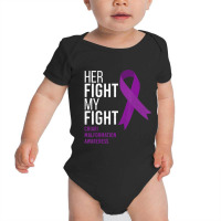 Her Fight Is My Fight Chiari Malformation Awareness Ribbon Baby Bodysuit | Artistshot