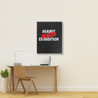 Against China Extradition For Dark Portrait Canvas Print | Artistshot