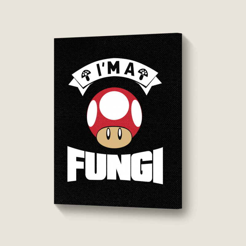 I Am A Fungi Portrait Canvas Print by leodrolic | Artistshot