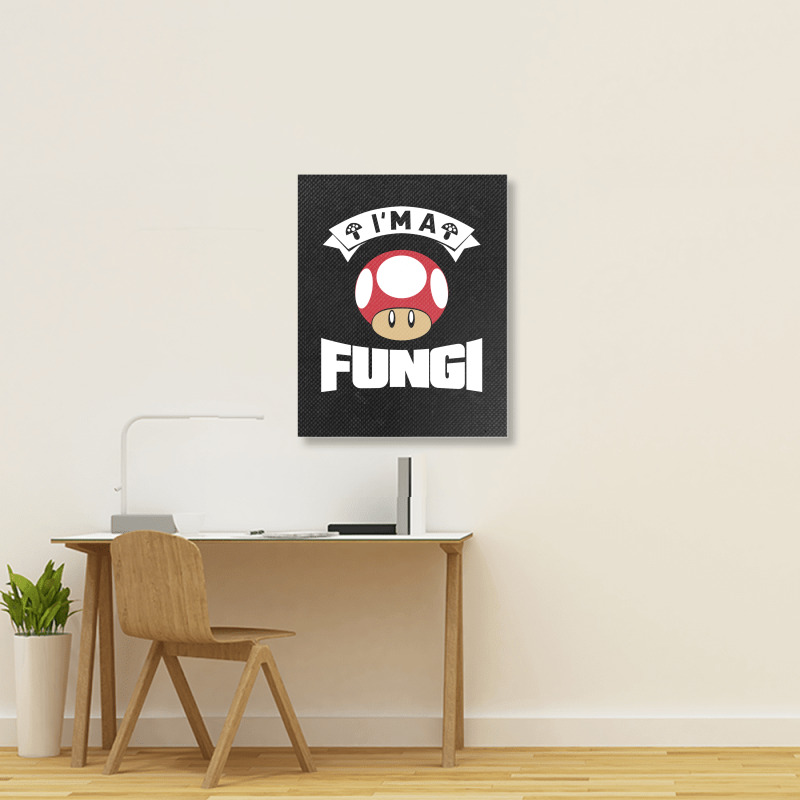 I Am A Fungi Portrait Canvas Print by leodrolic | Artistshot