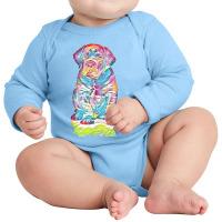 Labrador Retriever Long Sleeve Baby Bodysuit | Artistshot