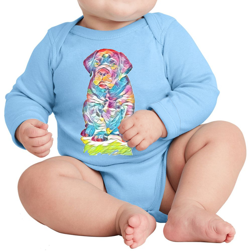 Labrador Retriever Long Sleeve Baby Bodysuit by Kemnabi | Artistshot