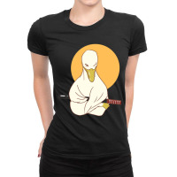 Duck With A Sword Funny Cute Ladies Fitted T-shirt | Artistshot