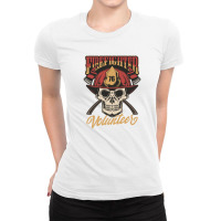 Firefighter Volinteers Ladies Fitted T-shirt | Artistshot