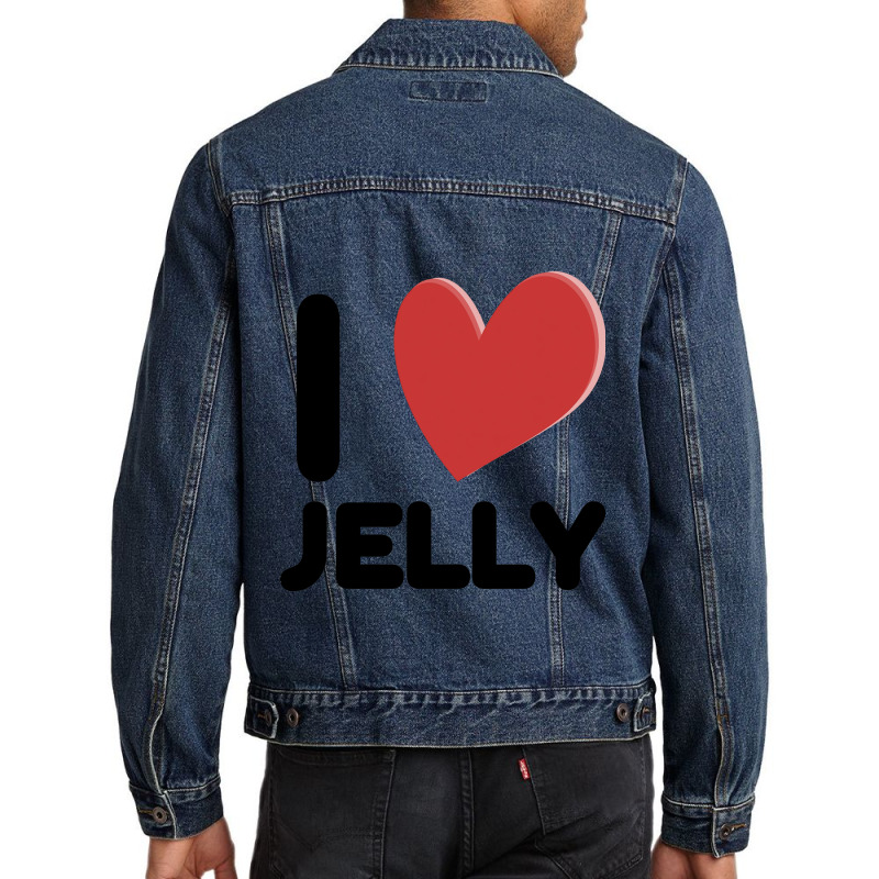 I Love Jelly Men Denim Jacket | Artistshot