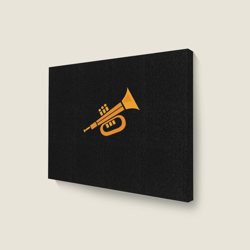 Vector Trumpet Illustration Landscape Canvas Print | Artistshot