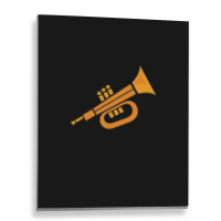 Vector Trumpet Illustration Metal Print Vertical | Artistshot