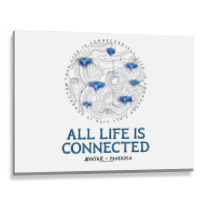 Avatar All Life Is Connected Pandora Grid T Shirt Metal Print Horizontal | Artistshot