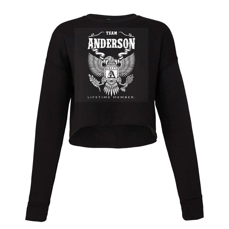 Team Anderson Lifetime Member Cropped Sweater by cm-arts | Artistshot