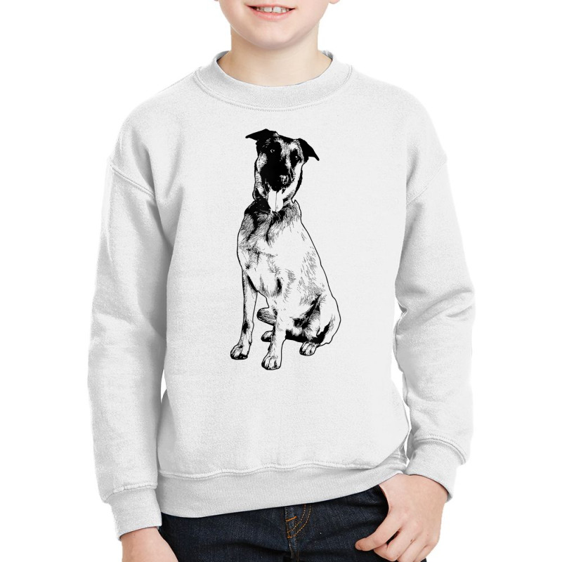 Belgian Malinois Dog Breed Tongue Out Belgian Shepherd Funny T Shirt Youth Sweatshirt by cm-arts | Artistshot