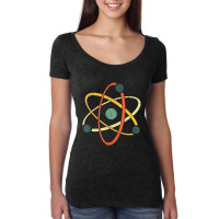 Cool Atom Art Men Women Biology Physics Chemistry Teacher Women's Triblend Scoop T-shirt | Artistshot