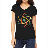 Cool Atom Art Men Women Biology Physics Chemistry Teacher Women's V-neck T-shirt | Artistshot