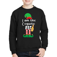 Womens Coquito Elf Funny Puerto Rico Matching Christmas Bilingual V Ne Youth Sweatshirt | Artistshot