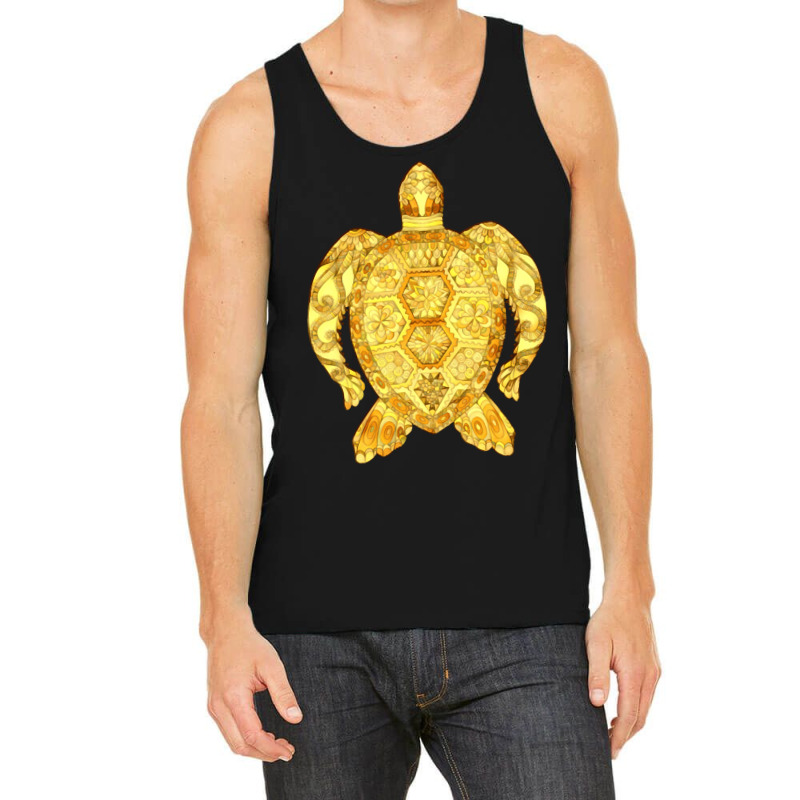 Gemstones Turtle Illustration, Adult Coloring Page Turtle Drawing, Gem Tank Top | Artistshot