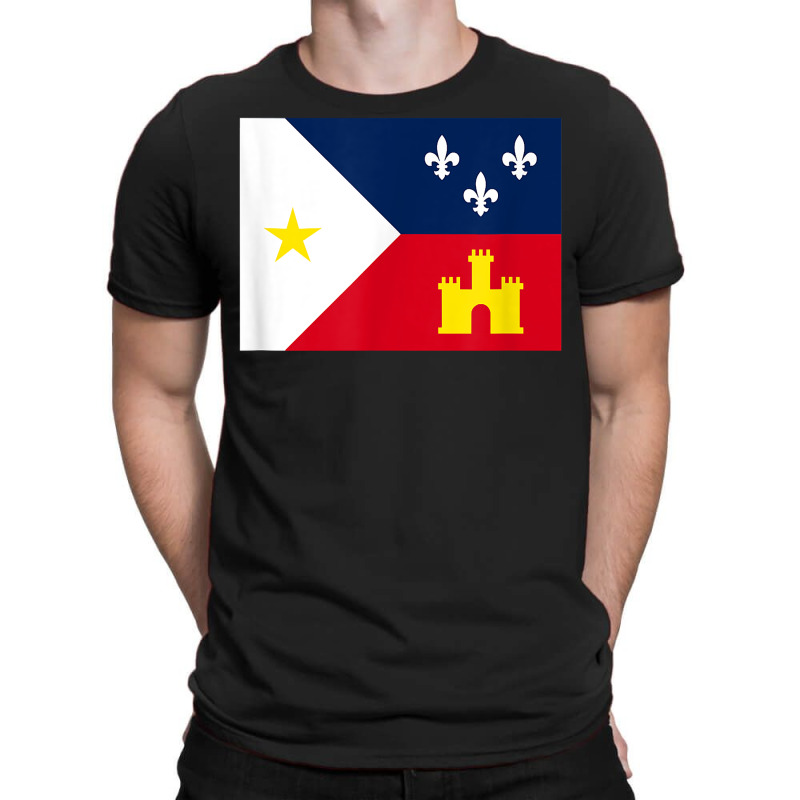 Acadiana Louisiana Flag T Shirt T-shirt | Artistshot