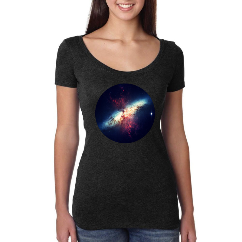 Outer Space Pop Socket Super Nova Nebula 1 Women's Triblend Scoop T-shirt by DawnYerge-Gialanella | Artistshot