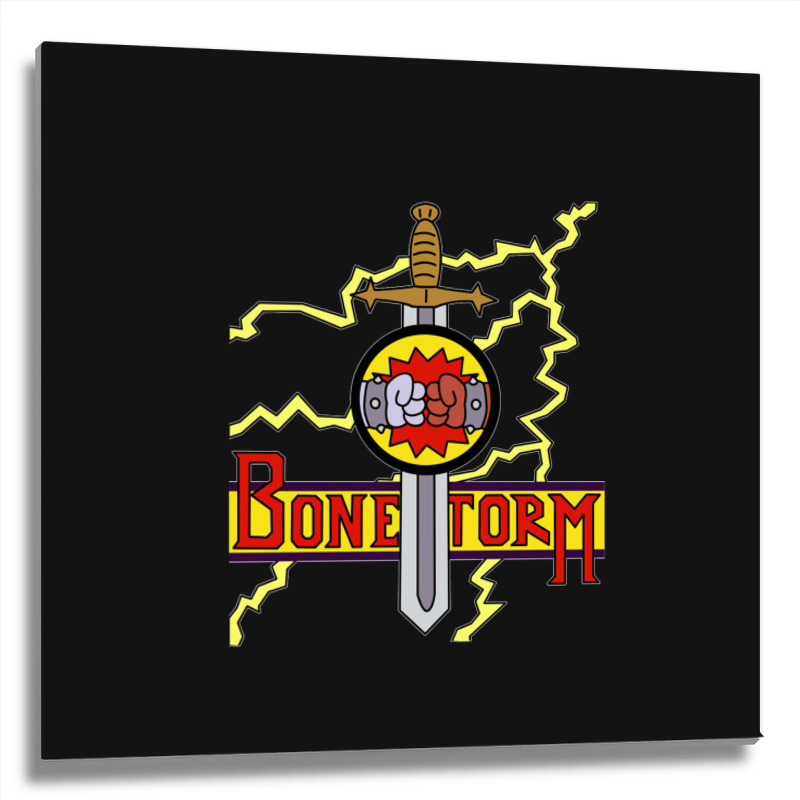 Bonestorm Clear Metal Print Square | Artistshot