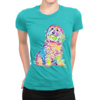 Foxtails In A Dog's Throat Ladies Fitted T-shirt | Artistshot