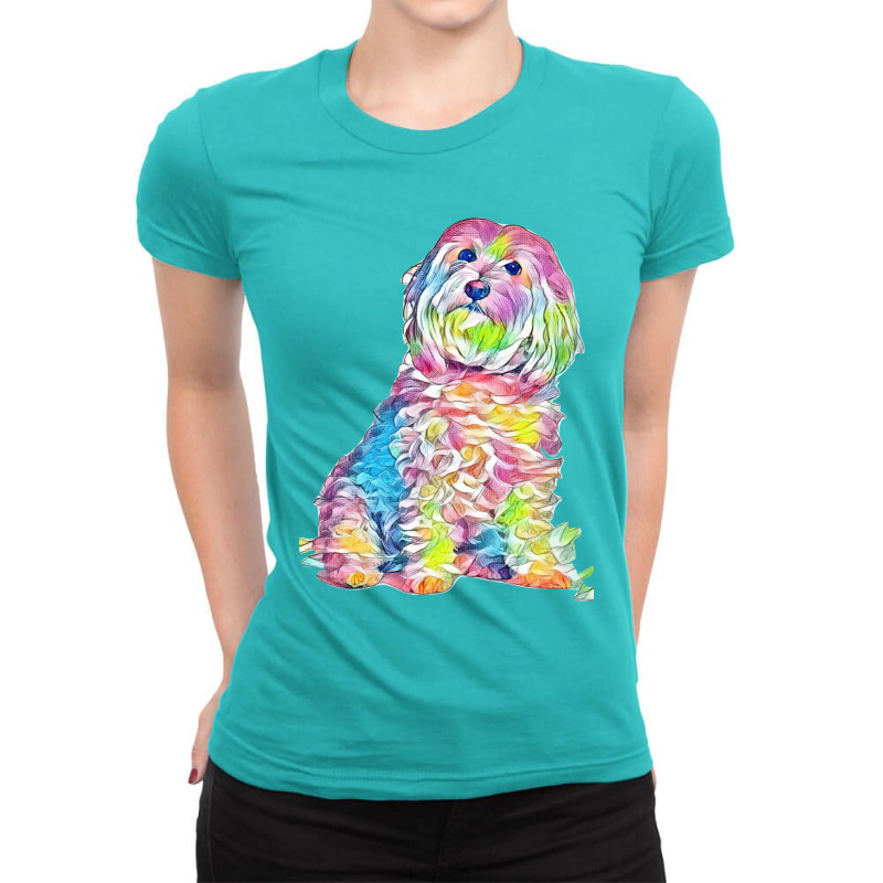 Foxtails In A Dog's Throat Ladies Fitted T-Shirt by Kemnabi | Artistshot