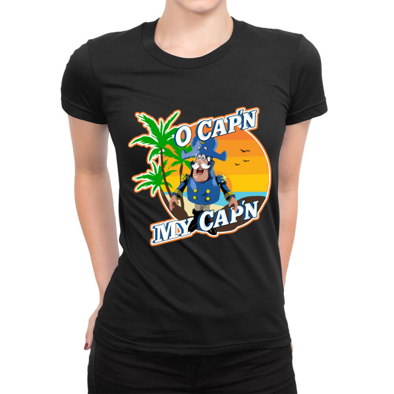 Cap'n Crunch - Aka - Captain Crunch As Inspired By Walt Whitman Ladies Fitted T-Shirt by cm-arts | Artistshot