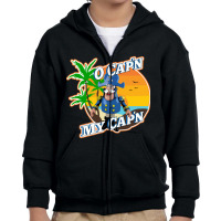 Cap'n Crunch - Aka - Captain Crunch As Inspired By Walt Whitman Youth Zipper Hoodie | Artistshot