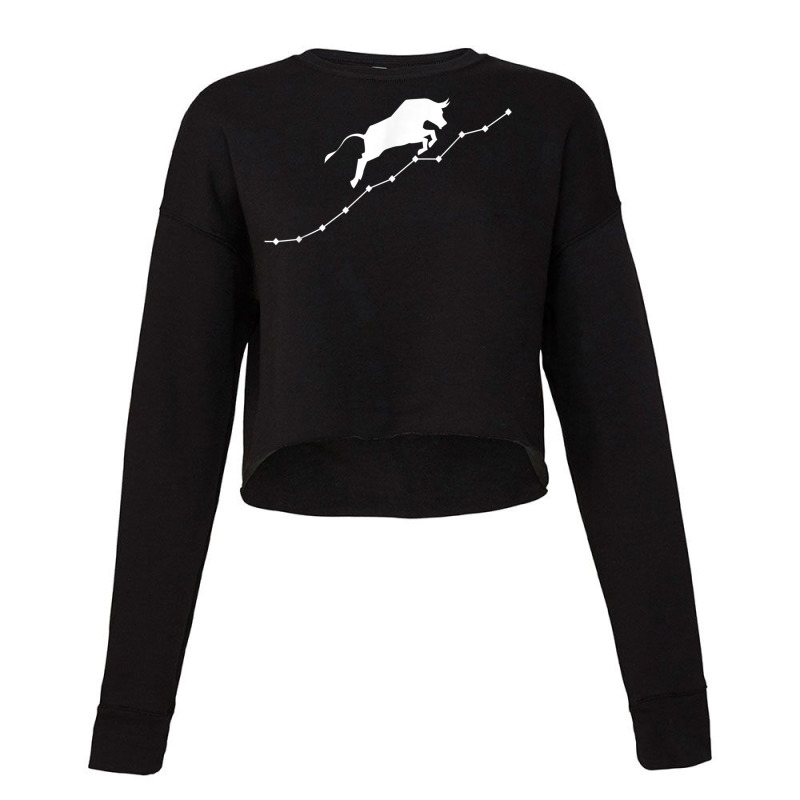 Bull   Stock Market Gift For Stock Traders Trading Gifts T Shirt Cropped Sweater by cm-arts | Artistshot