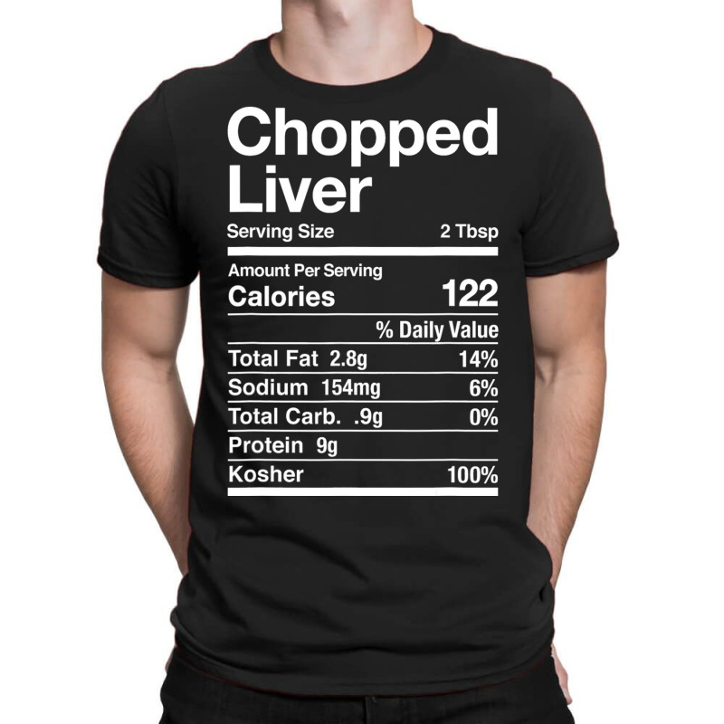 Chopped Liver Nutrition Facts Jewish Kosher Food Hanukkah T-shirt | Artistshot