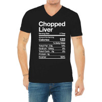 Chopped Liver Nutrition Facts Jewish Kosher Food Hanukkah V-neck Tee | Artistshot