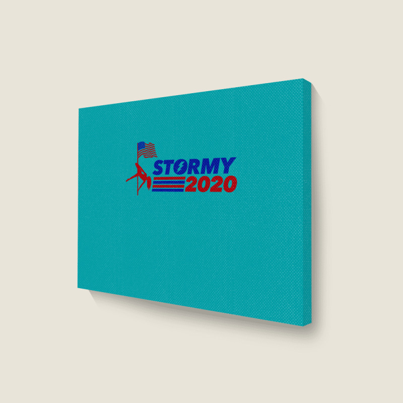 Stormy 2020   Stormy Daniels Anti Trump Landscape Canvas Print | Artistshot