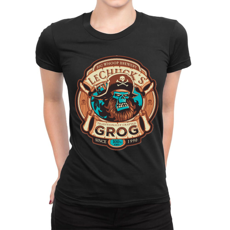 Lechucks Grog Craft Beer Monkey Island Vintage Video Game Classic Ladies Fitted T-Shirt by cm-arts | Artistshot