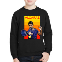 Carlos Alcaraz Tennis Champion Youth Sweatshirt | Artistshot