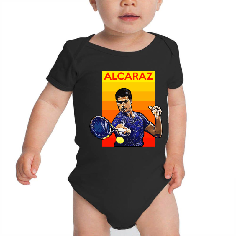 Carlos Alcaraz Tennis Champion Baby Bodysuit by cm-arts | Artistshot