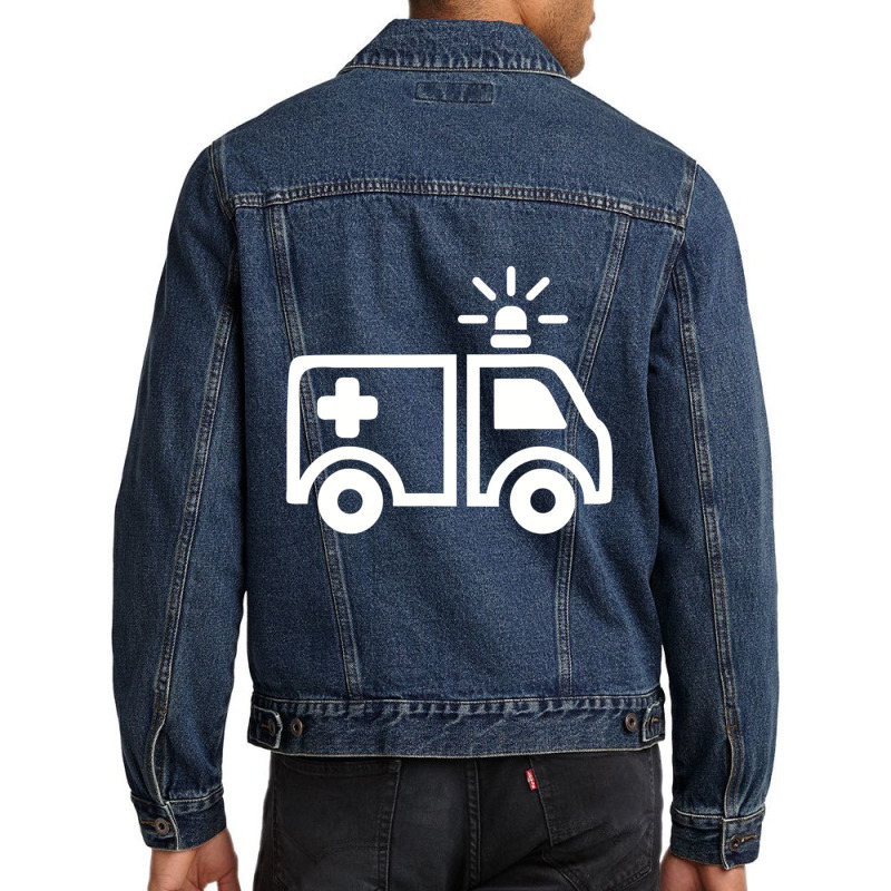 Ambulance Car Men Denim Jacket by Hayward Michel | Artistshot