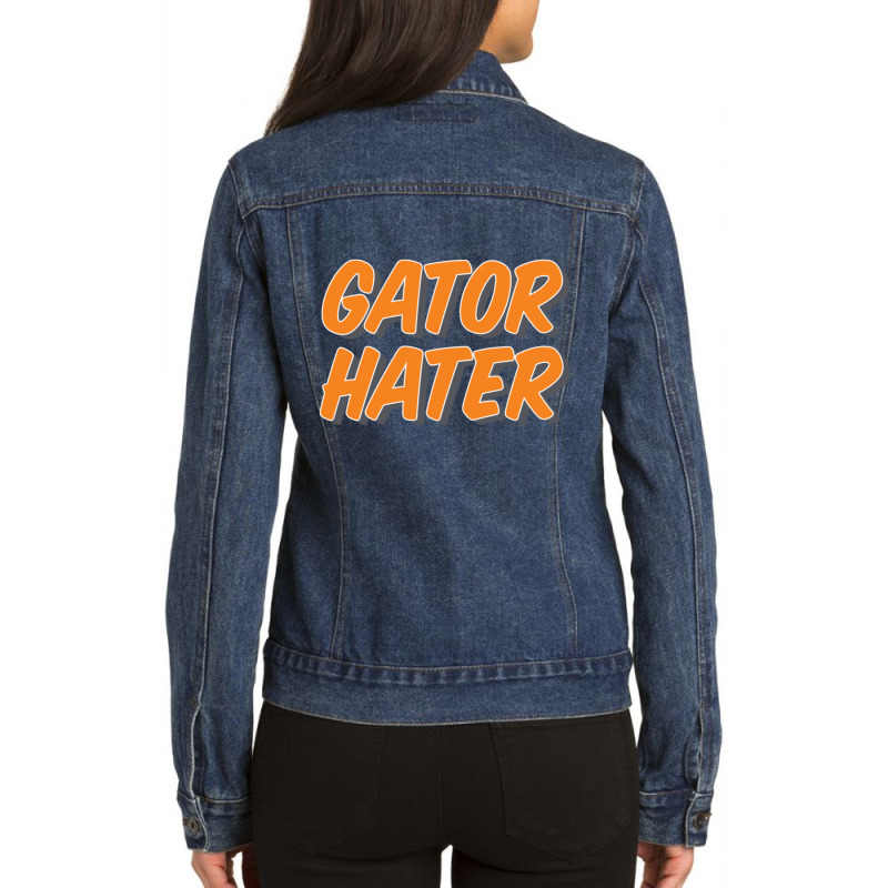 Gator Hater - Tennessee Ladies Denim Jacket by cm-arts | Artistshot