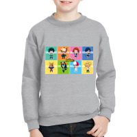 Eight Character Power Adventure Youth Sweatshirt | Artistshot