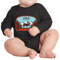 Lolo National Forest, Lolo National Forest Vintage, Lolo National Fore Long Sleeve Baby Bodysuit | Artistshot