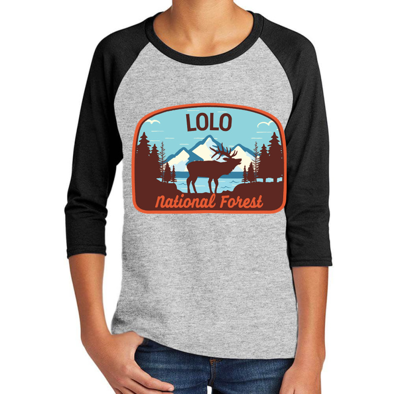 Lolo National Forest, Lolo National Forest Vintage, Lolo National Fore Youth 3/4 Sleeve by SHOODOD | Artistshot