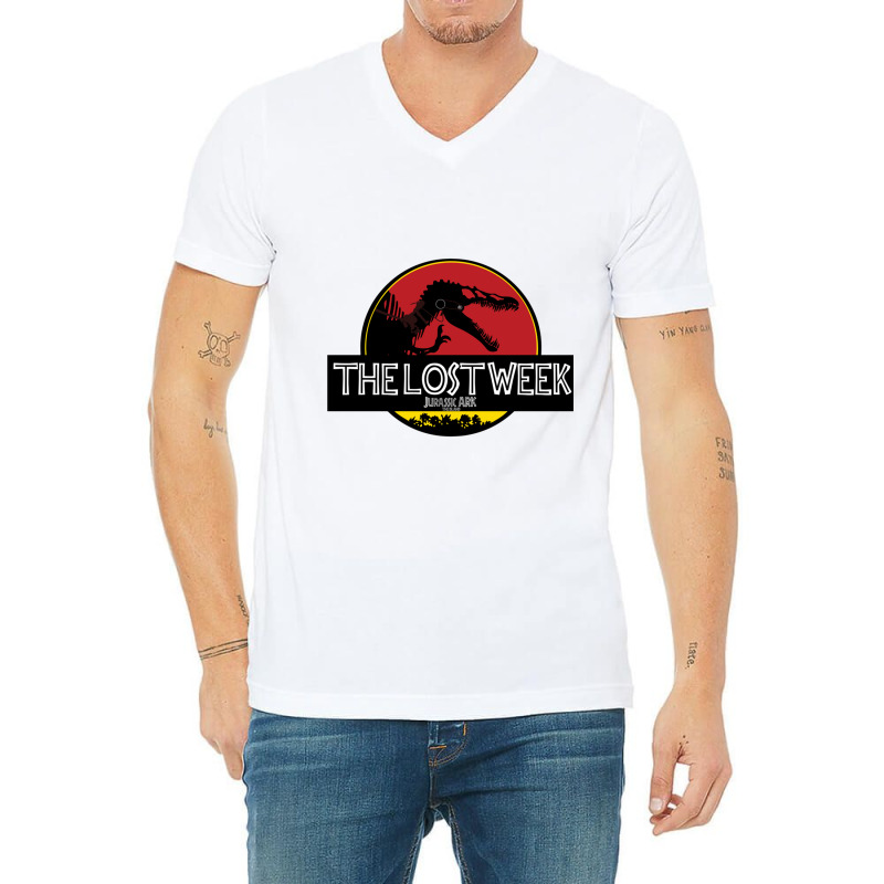 The Lost Week Jurassic Ark Ii V-neck Tee | Artistshot