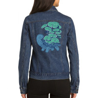 Mythical Water Turtle, Mythical Water Turtle Vintage, Mythical Water T Ladies Denim Jacket | Artistshot