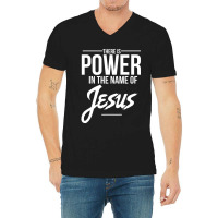 Christian Place Faith In Jesus Christ V-neck Tee | Artistshot