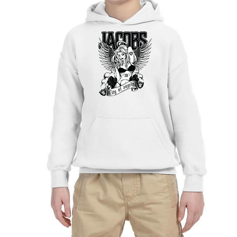 Josh Jacobs / City Of Angels Youth Hoodie by tiococacola | Artistshot