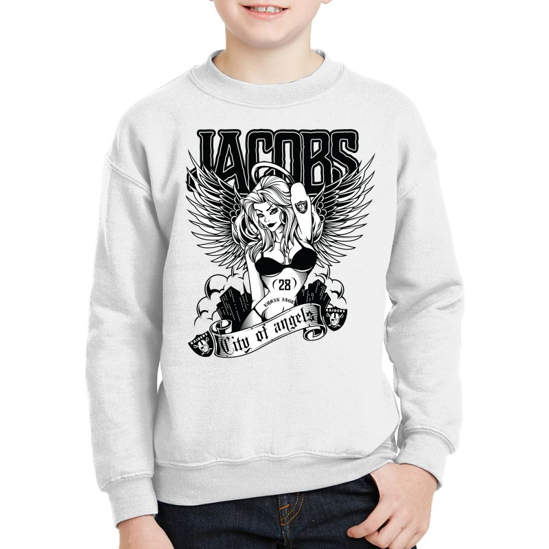 Josh Jacobs / City Of Angels Youth Sweatshirt by tiococacola | Artistshot