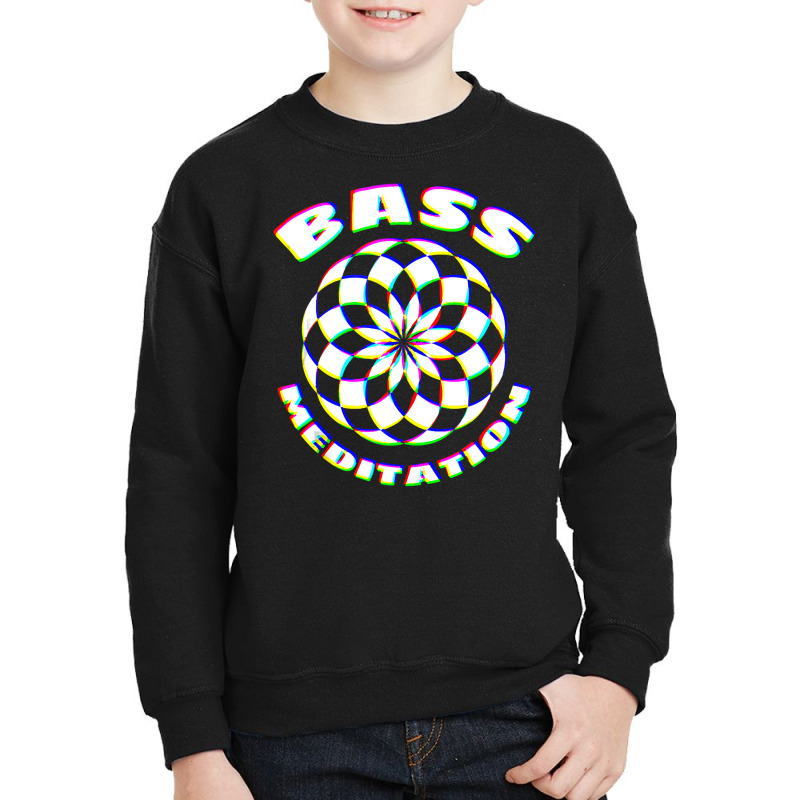 Edm Techno Bass Meditation Design Dance Rave Music Youth Sweatshirt by badieu97 | Artistshot