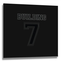 Building 7 Controlled Demolition Metal Print Square | Artistshot