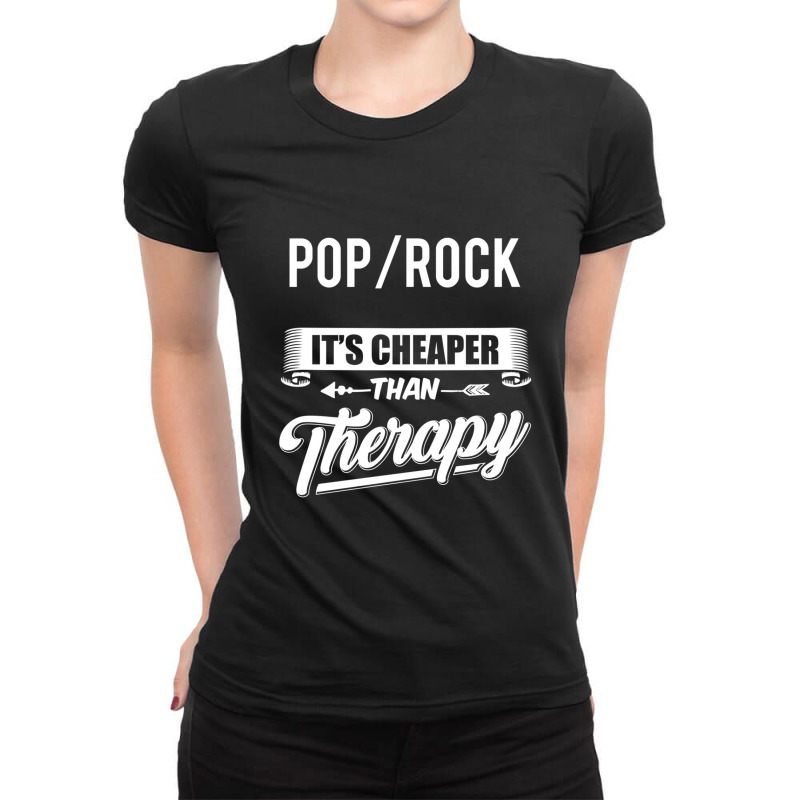 Pop Rock Novely Pop Rock Quoe Ladies Fitted T-Shirt by cm-arts | Artistshot